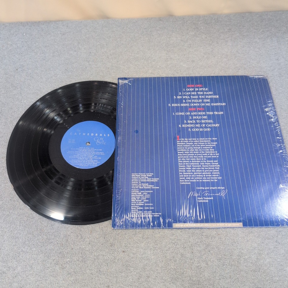 The Cathedrals Goin In Style Vinyl LP Southern Gospel 1988 R084811 - Picture 2 of 2